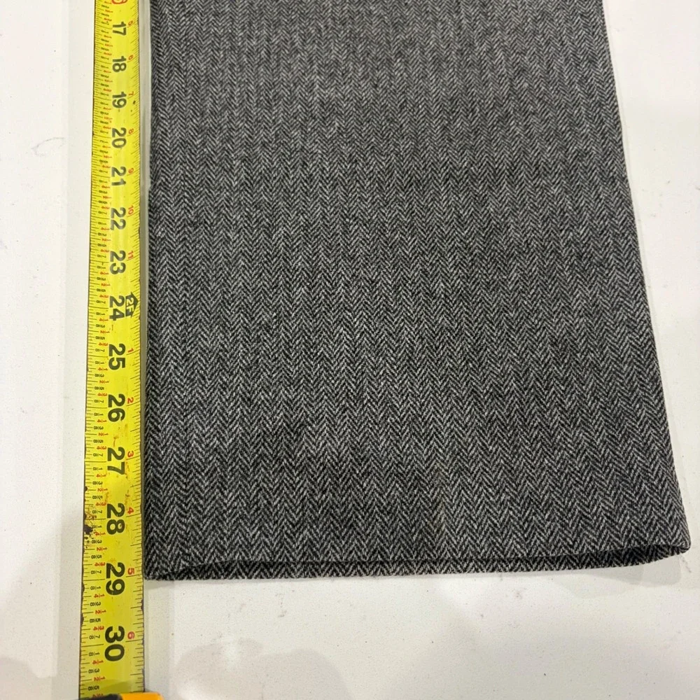 Polo‎ Ralph Lauren Vintage Grey Herringbone Wool Blend Trousers Mens 42x30